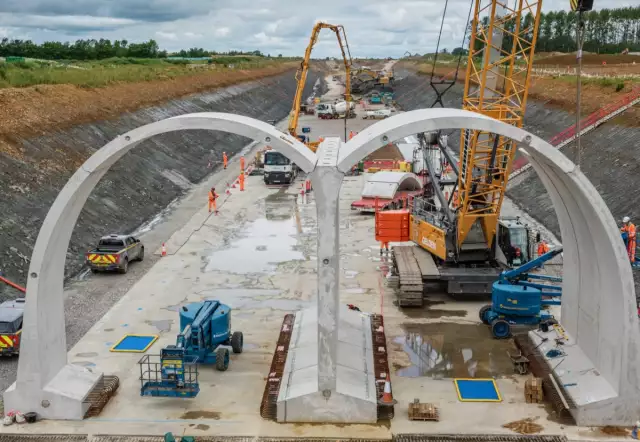 Faults found on giant HS2 green tunnel segments