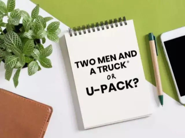 Compare Two Men and a Truck to U-Pack