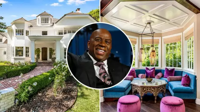 Magic Johnson’s Former Bel-Air Estate With Indoor Basketball Court for Sale for $14.5M