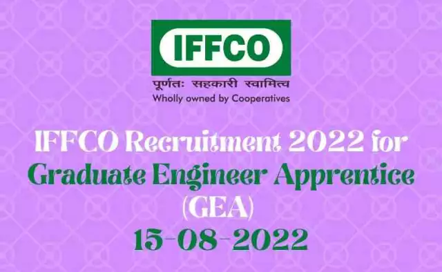 IFFCO Recruitment 2022 for Graduate Engineer Apprentice (GEA) | 15-08-2022