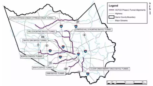 Harris County Advances $30B Eight-Tunnel Flood Control Plan