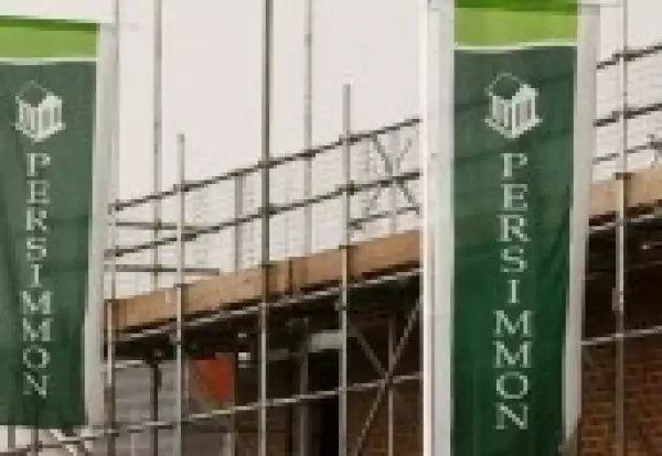 Persimmon build rates fall amid material and labour shortages