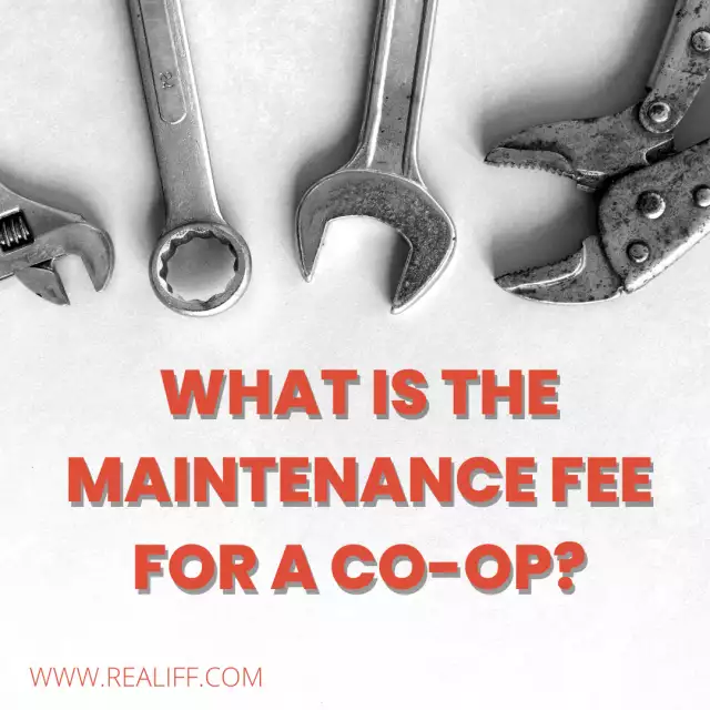 What is the maintenance fee for a co-op?