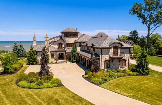 $5.5 Million Lakefront Stone Home In Avon Lake, Ohio (PHOTOS)