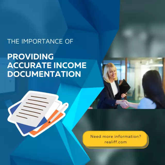 The importance of providing accurate income documentation