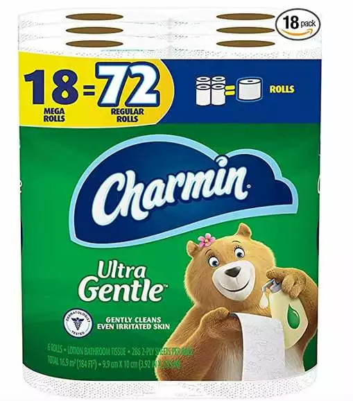 Charmin Ultra Gentle Toilet Paper, 18 Mega Rolls only $18.79 shipped!