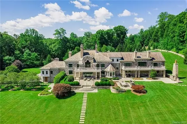 16,000 Square Foot Colonial-Style Stone Mansion In Katonah, NY
