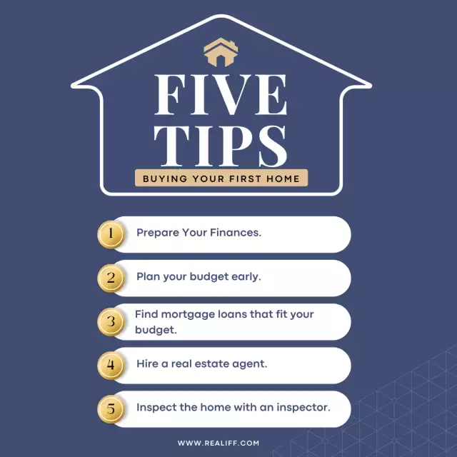 Five tips for buying your first home