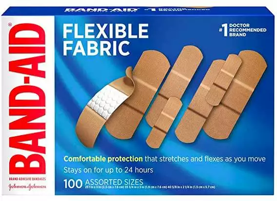 Band-Aid Brand Flexible Fabric Adhesive Bandages, 100 count only $5.57 shipped!