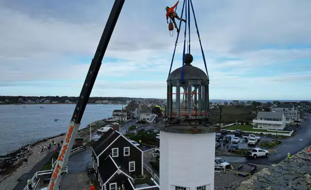 Precarious Scituate, Mass. Lighthouse Removed for Renovation