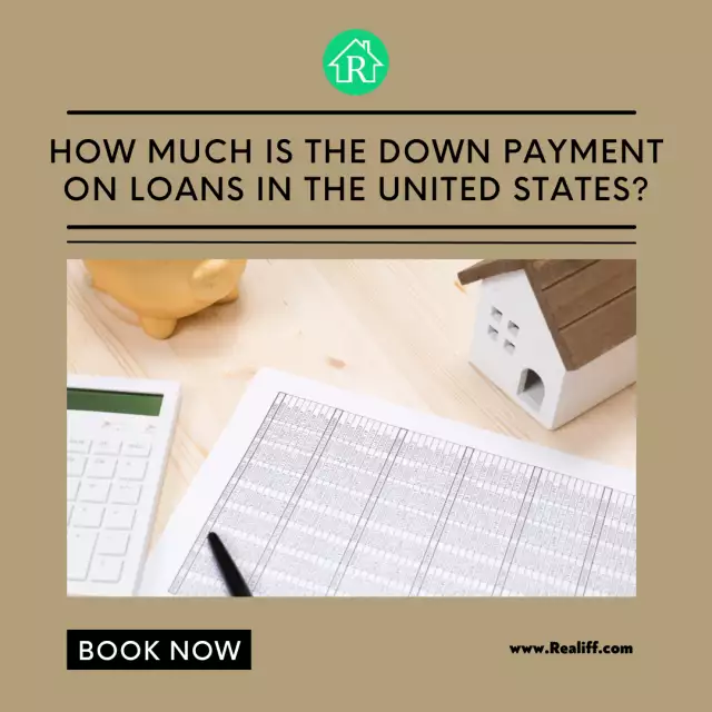 How much is the down payment on loans in the United States?