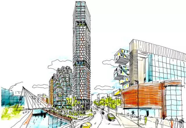 Hexagonal tower plan for Manchester city centre site