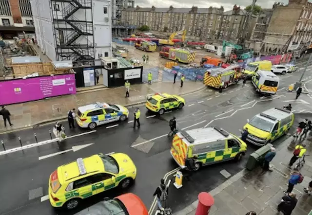 Two seriously injured in London scaffolding collapse