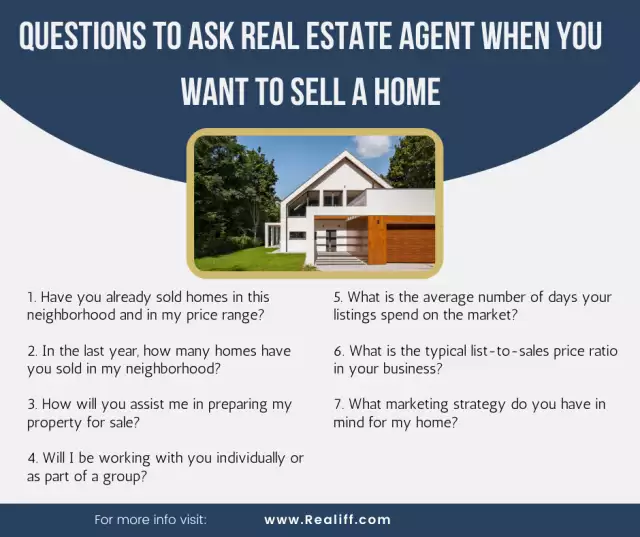 Questions to ask real estate agent when you want to sell a home