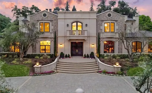 11,000 Square Foot Stucco and Stone Mansion In Arcadia, CA