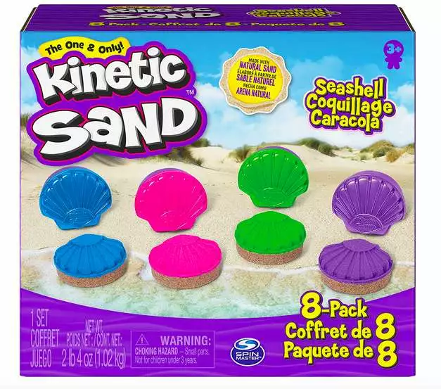 Kinetic Sand, Seashell Containers 8-Pack only $8.99!