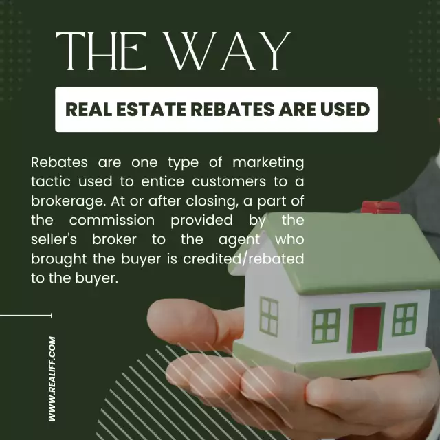 The Way Real Estate Rebates Are Used