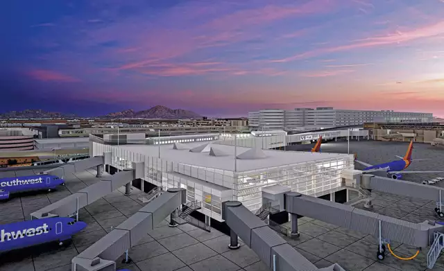 Phoenix Airport Concourse Cruises to Completion