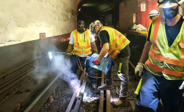 Equipment Cart Derailments Delay MBTA Tunnel Repairs 