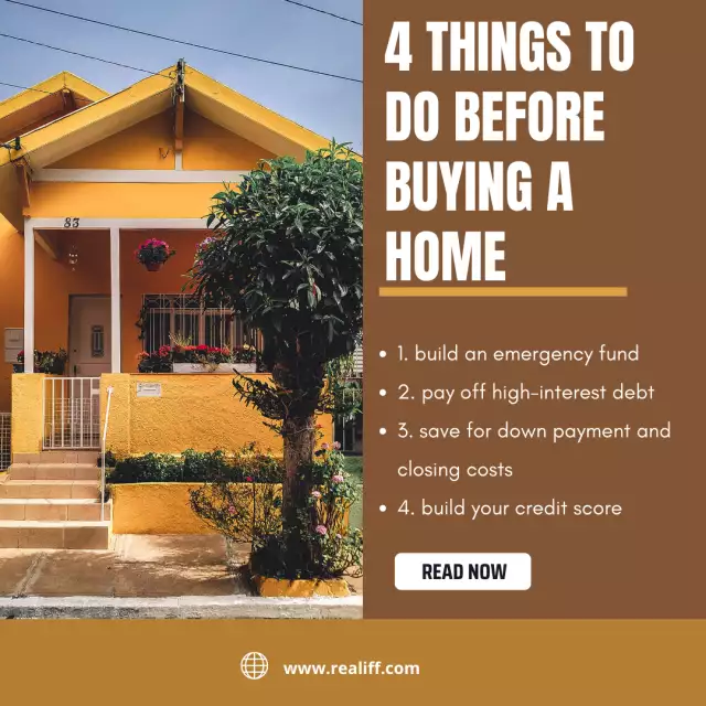 4 things to do before buying a home
