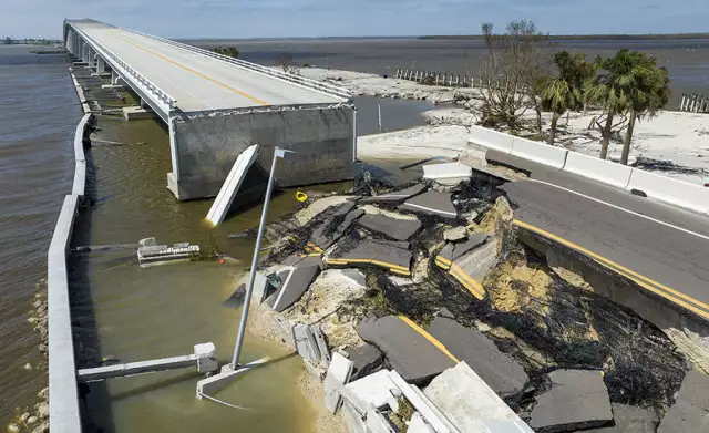 Contractors Picked for Emergency Fix of Hurricane-hit Sanibel Causeway in Fla.