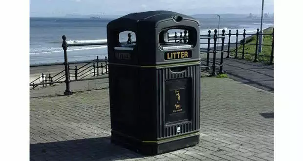 XL litter bin to collect more waste - FMJ