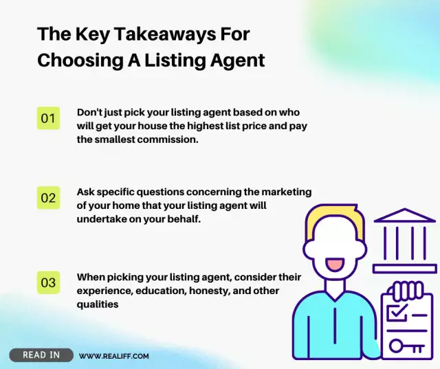 The Key Takeaways For Choosing A Listing Agent