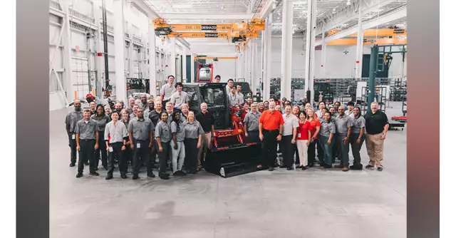 Takeuchi celebrates production of first track loaders at new facility