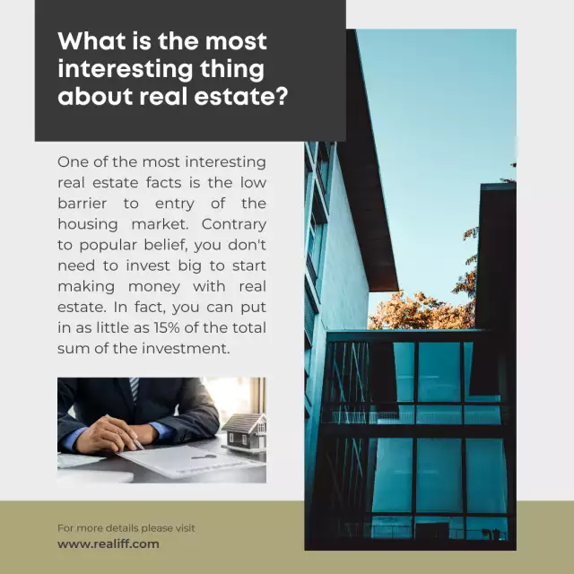 What is the most interesting thing about real estate?