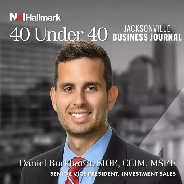 Congratulations to Daniel Burkhardt - Jacksonville's 40 Under 40! - NAI Hallmark