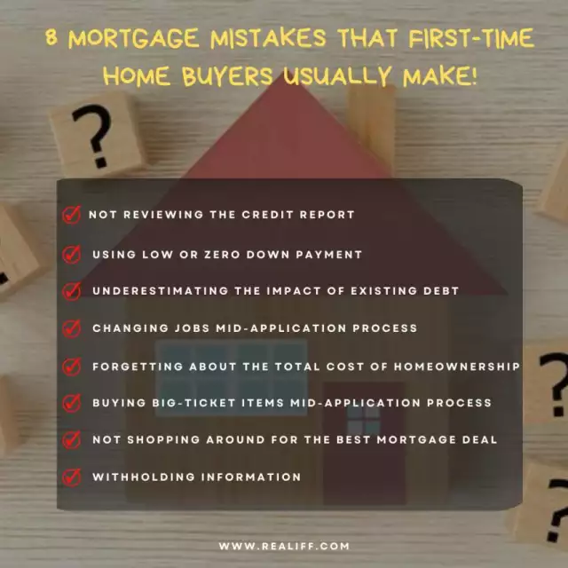 8 mortgage mistakes that First-Time home buyers usually make!