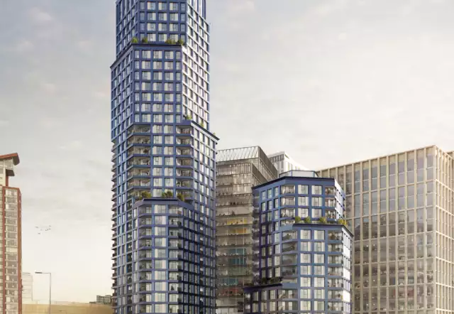 Lendlease Stratford IQL blue towers approved