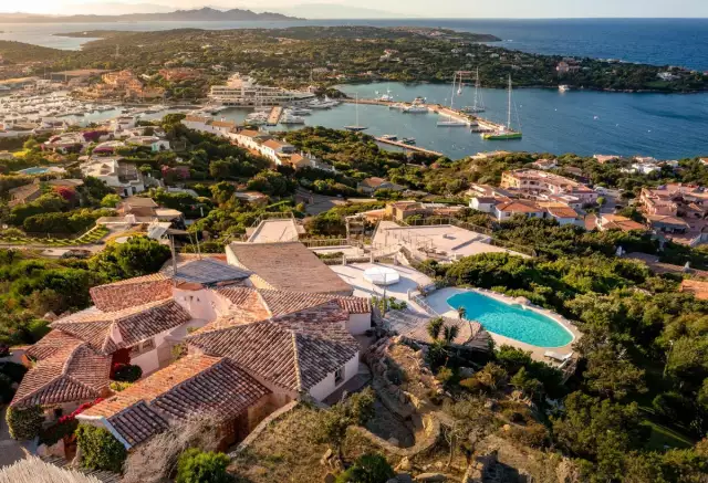 Architectural Villa Overlooks A Celebrity Popular Town In Sardinia, Italy