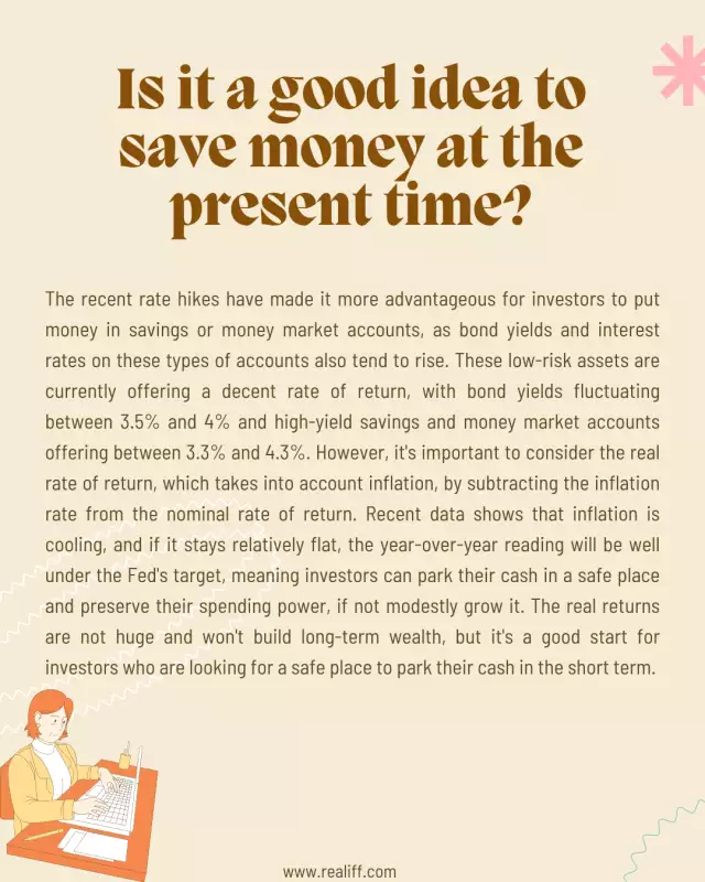 Is it a good idea to save money at the present time?